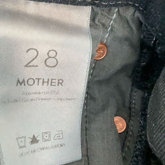 Mother The Looker Ankle Fray In Coffee Tea Or Me Mid Rise Denim Skinny Jeans Sz - Picture 7 of 11